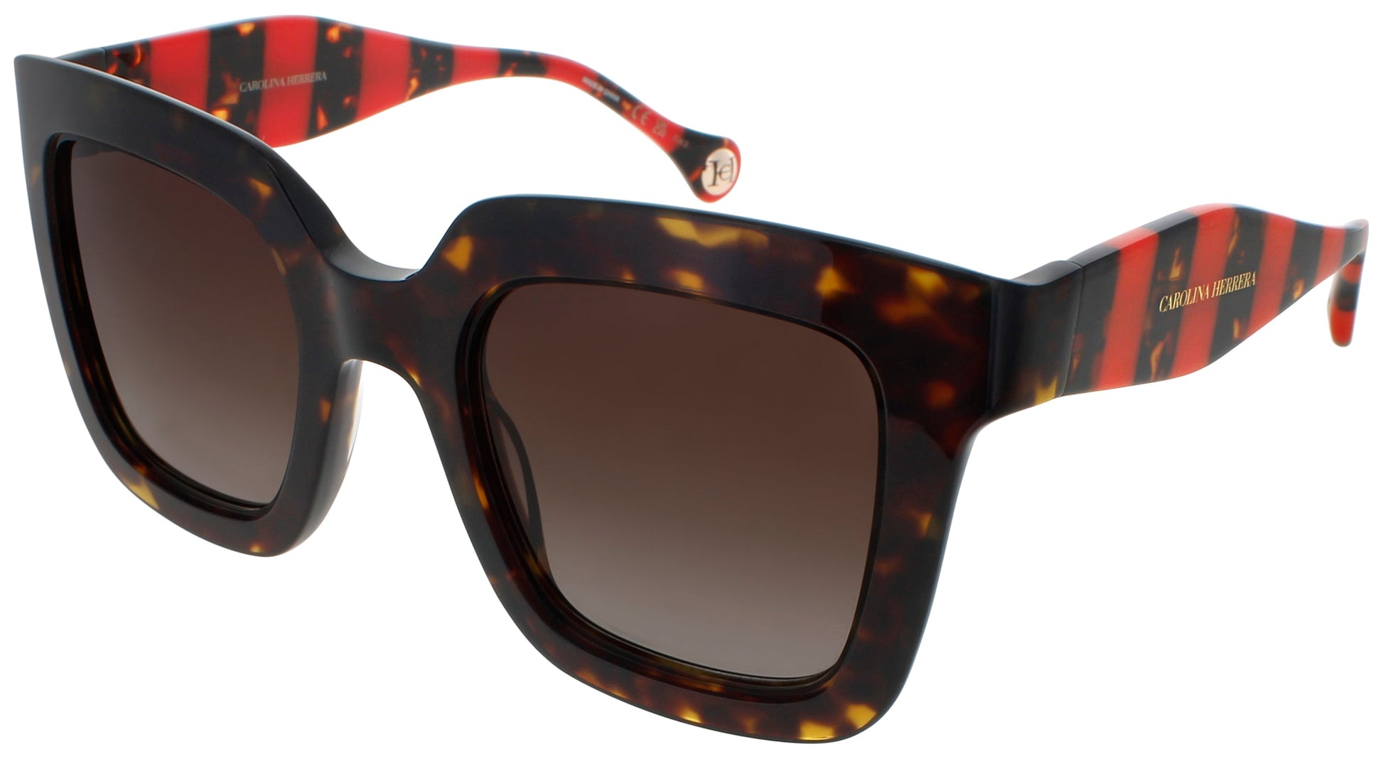 CAROLINA HERRERA HER 0087/S Frame HAVANA RED Lens BROWN GRADIENT