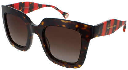 CAROLINA HERRERA HER 0087/S Frame HAVANA RED Lens BROWN GRADIENT