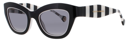 CAROLINA HERRERA 086/S Frame BLACK / WHITE Lens SMOKE