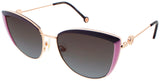 CAROLINA HERRERA HER 0112/S Frame VIOLET/LILAC Lens BROWN VIOLET SHADED