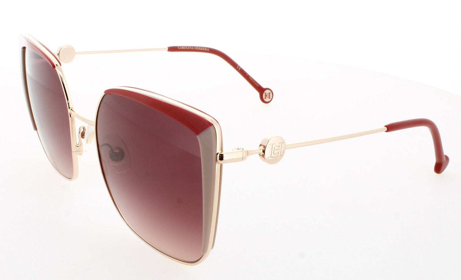 CAROLINA HERRERA HER 0111/S Frame RED BEIGE Lens PINK SHADED