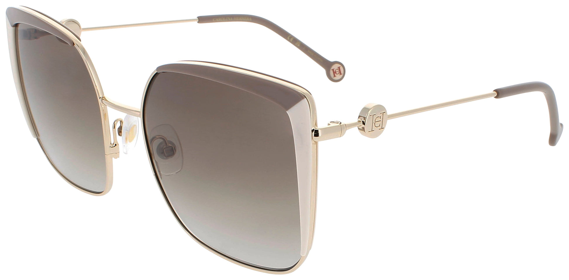CAROLINA HERRERA HER-0111/S Frame BEIGE IVORY Lens BROWN GRADIENT