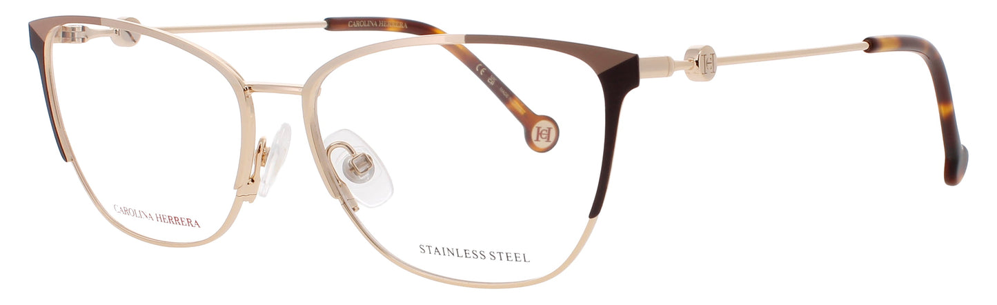CAROLINA HERRERA HER 0116 Frame GOLD/BROWN Lens DEMO