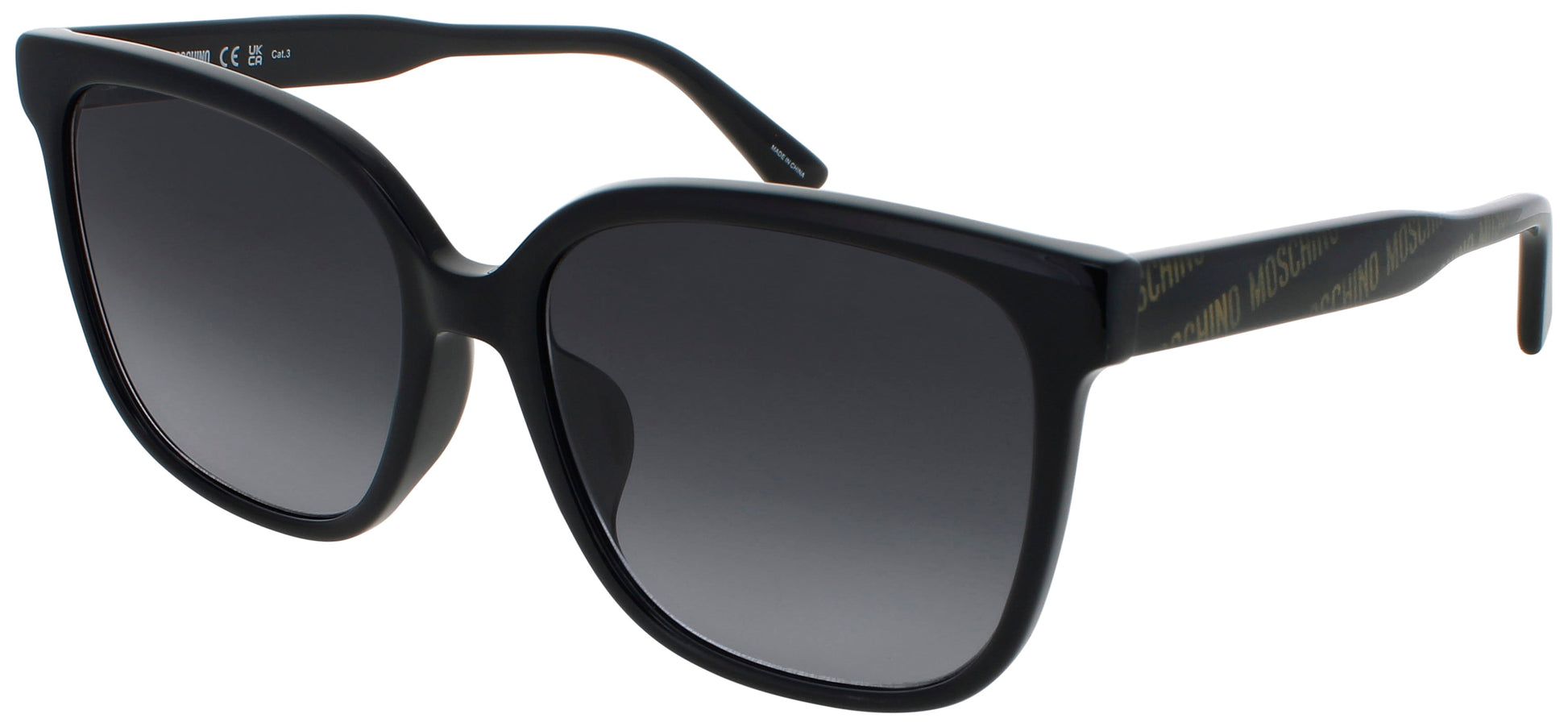 MOSCHINO MOS 134/F/S Frame BLACK PATTERN Lens DARK GREY GRADIENT