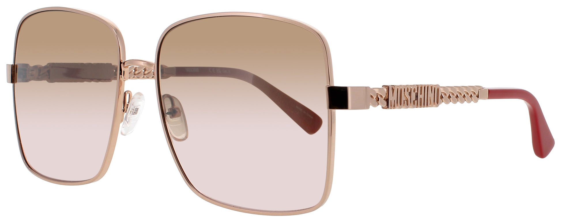 MOSCHINO MOS144/G/S Frame GOLD COPPER Lens BROWN ROSE GRADIENT