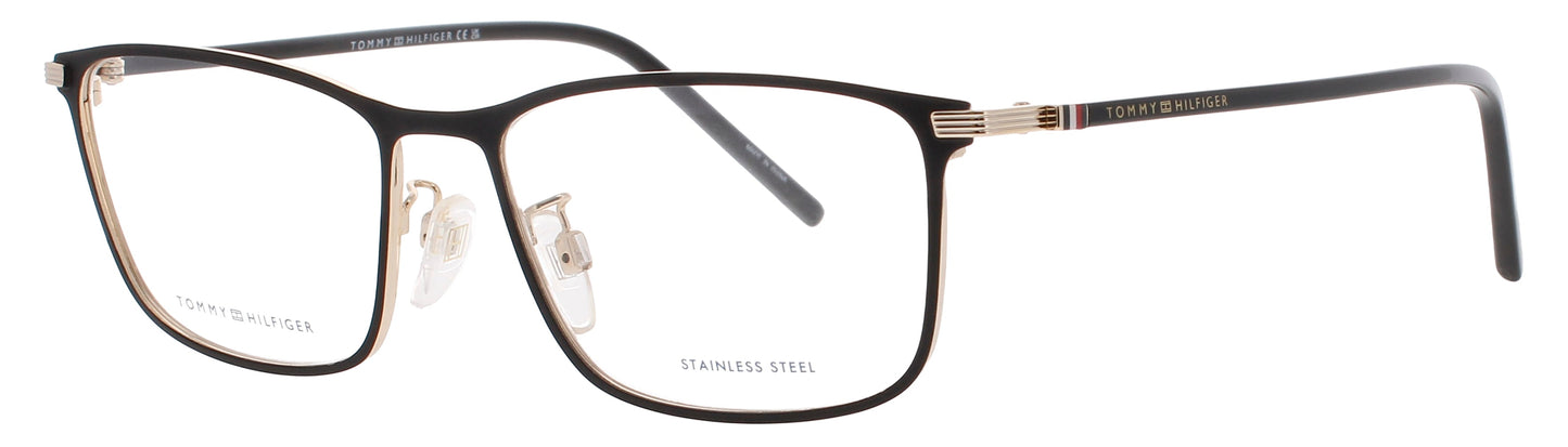TOMMY HILFIGER TH 2013/F Frame MATTE BLACK GOLD Lens DEMO