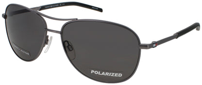 TOMMY HILFIGER TH 2023/S Frame MATTE DARK RUTHENIUM Lens GREY POLARIZED