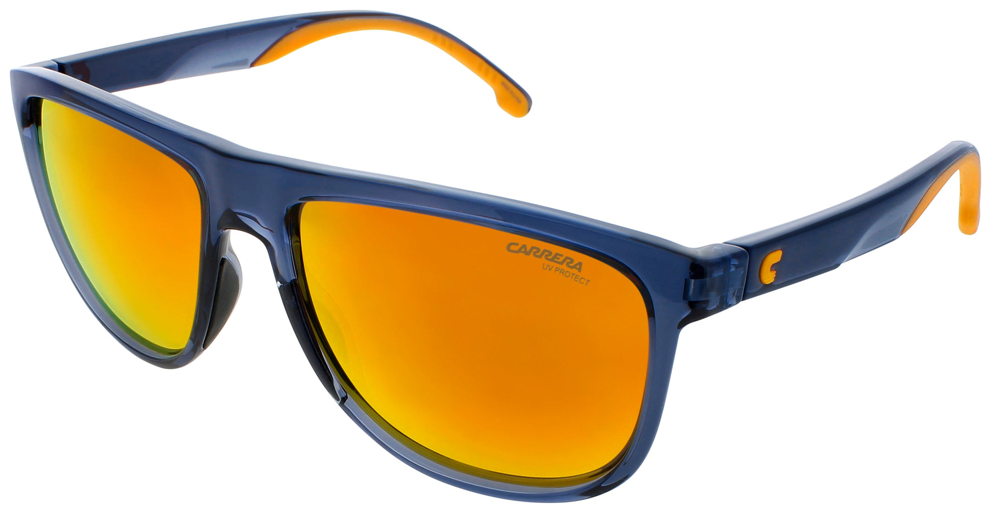 CARRERA 8059/S Frame BLUE ORANGE Lens RED MIRROR