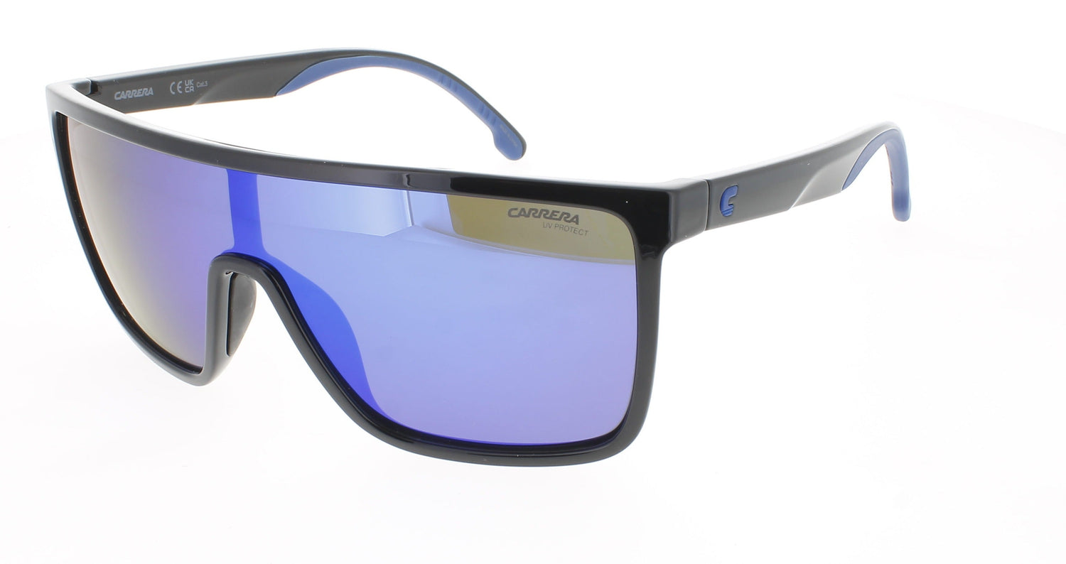 CARRERA 8060/S Frame BLACK BLUE Lens BLUE MULTILATER