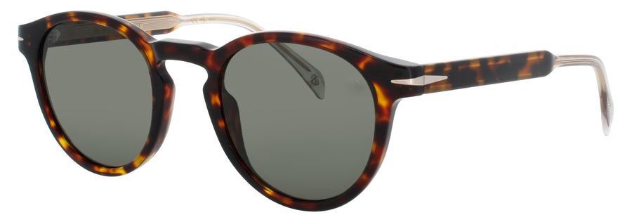 DAVID BECKHAM DB-1111/S Frame HAVANA Lens GREEN TINT