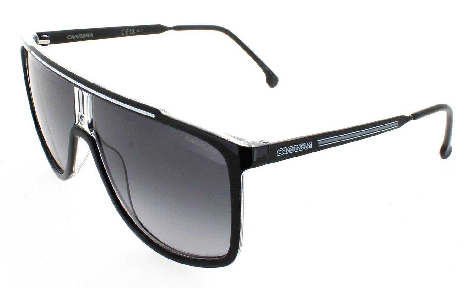 CARRERA 1056/S Frame BLACK WHITE Lens DARK GREY GRADIENT