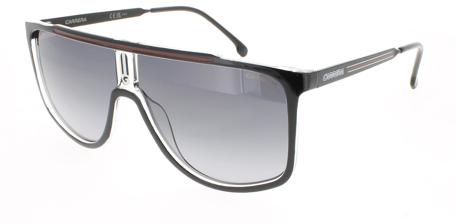 CARRERA 1056/S Frame BLACK RED Lens DARK GREY GRADIENT