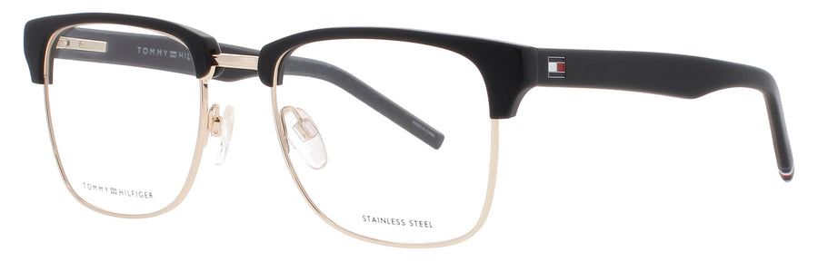 TOMMY HILFIGER TH 1988 Frame MATTE BLACK GOLD Lens DEMO