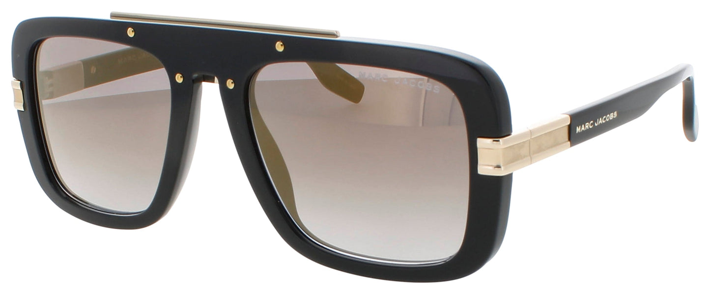 MARC JACOBS MARC 670/S Frame BLACK Lens GREY GRADIENT GOLD SHADED