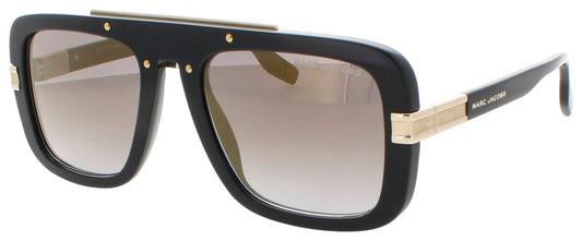 MARC JACOBS MARC 670/S Frame BLACK Lens GREY GRADIENT GOLD SHADED