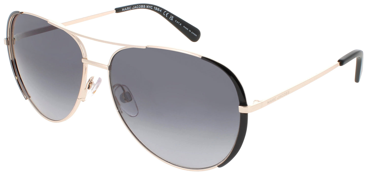 MARC JACOBS MARC 686/S Frame GOLD BLACK Lens DARK GREY GRADIENT