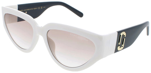 MARC JACOBS MARC 645/S Frame WHITE BLACK Lens BROWN GRADIENT