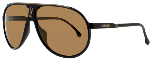 CARRERA CHAMPION65/N Frame BLACK GOLD Lens BROWN