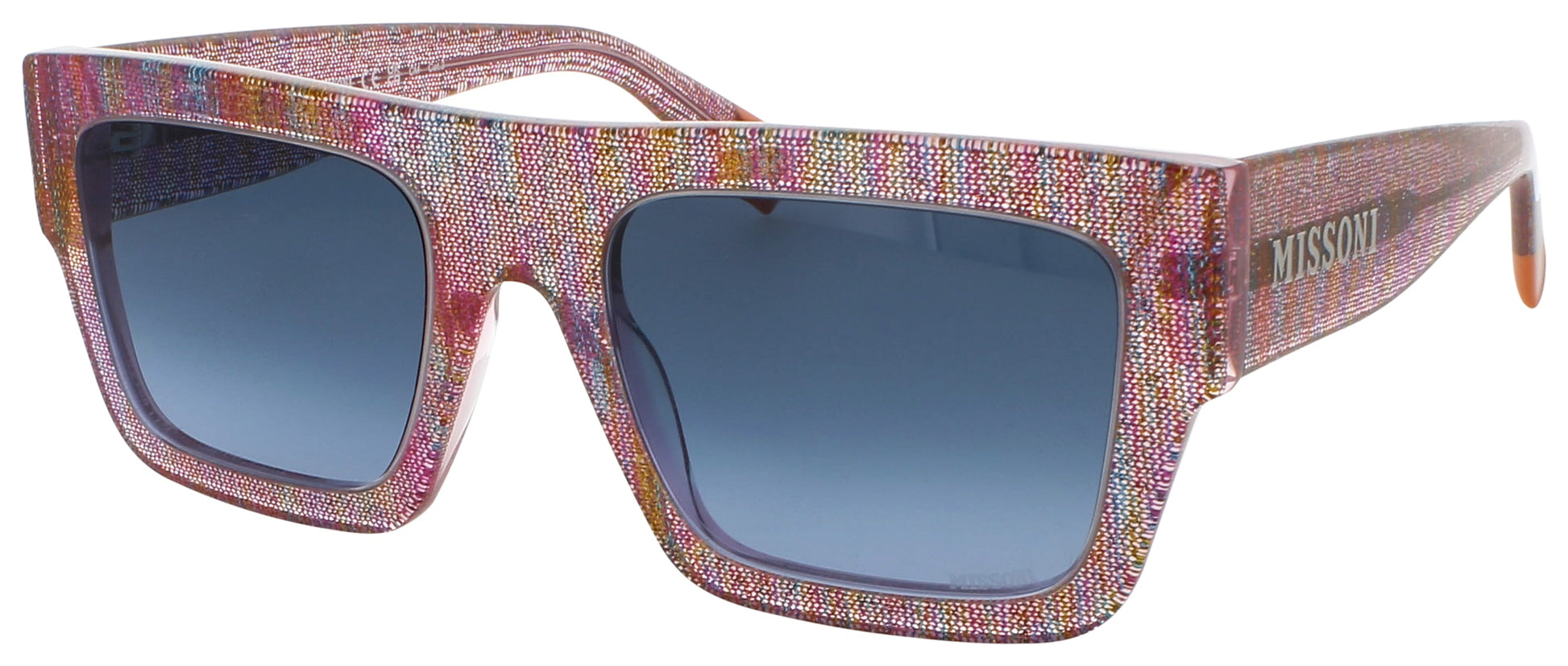 MISSONI MIS 0129/S Frame PINK PATTERN MULTI Lens DARK BLUE GRADIENT