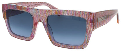 MISSONI MIS 0129/S Frame PINK PATTERN MULTI Lens DARK BLUE GRADIENT