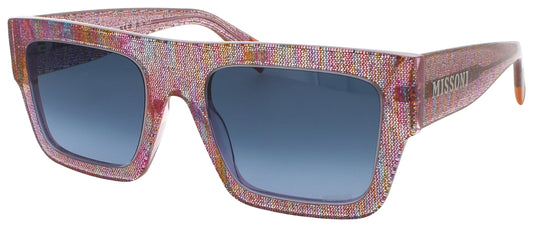 MISSONI MIS 0129/S Frame PINK PATTERN MULTI Lens DARK BLUE GRADIENT