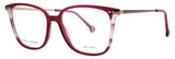 CAROLINA HERRERA HER 0165 Frame BURGUNDY/HAVANA Lens DEMO