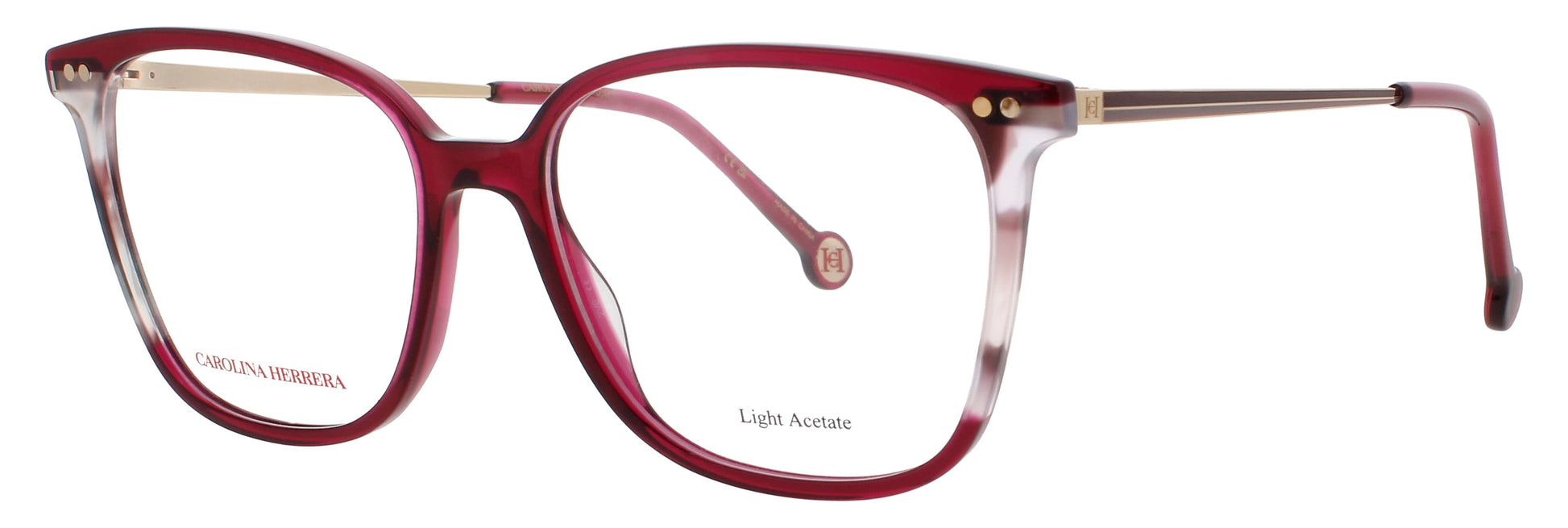 CAROLINA HERRERA HER 0165 Frame BURGUNDY/HAVANA Lens DEMO