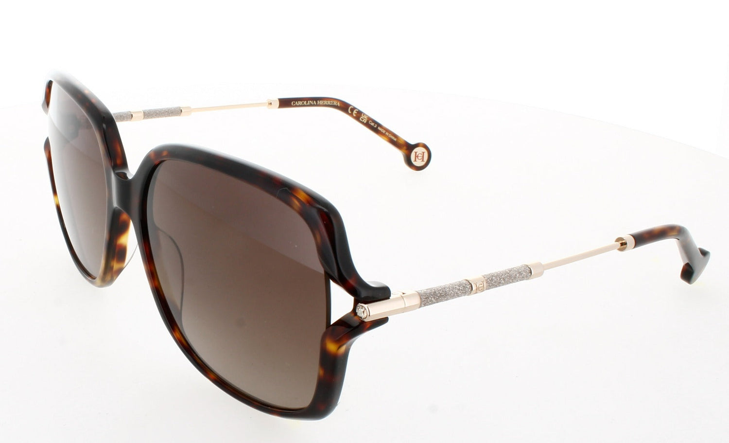 CAROLINA HERRERA HER 0132/G/S Frame HAVANA Lens BROWN SHADED