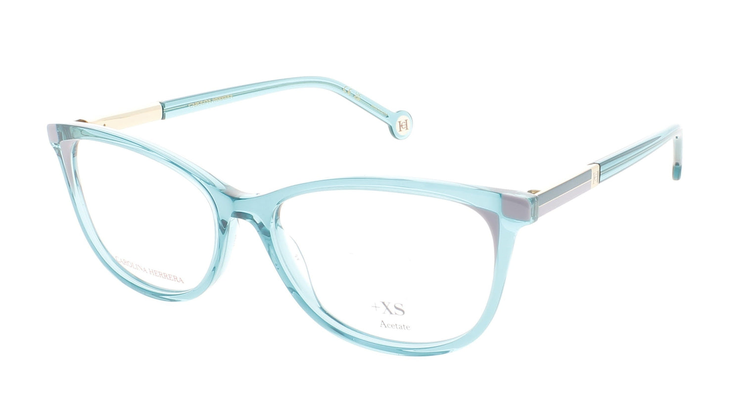 CAROLINA HERRERA HER 0163 Frame GREEN LILAC Lens DEMO