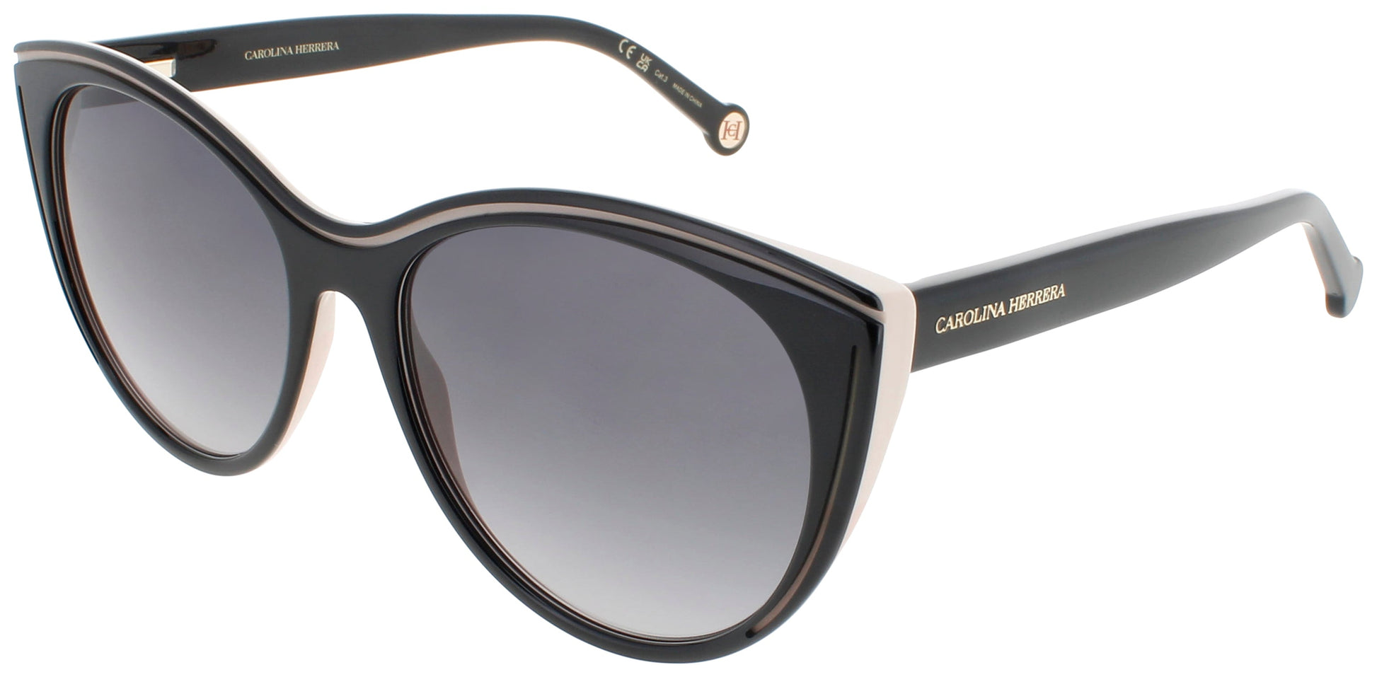 CAROLINA HERRERA HER 0142/S Frame BLACK NUDE Lens DARK GREY GRADIENT