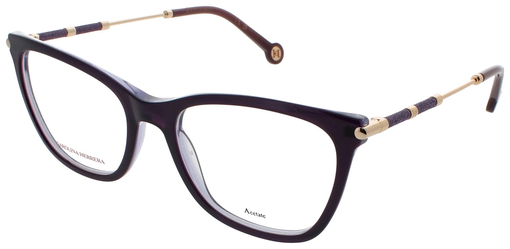 CAROLINA HERRERA HER 0151 Frame VIOLET GLITTER Lens DEMO