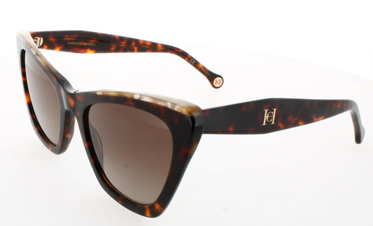 CAROLINA HERRERA HER 0129/S Frame HAVANA WHITE Lens BROWN SHADED