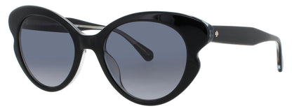 KATE SPADE ELINA/G/S Frame BLACK Lens DARK GREY FLASH