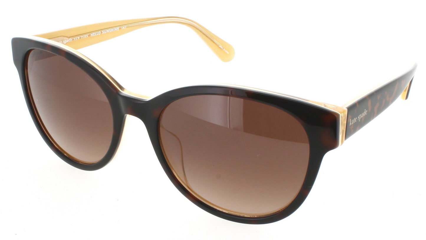 KATE SPADE NATHALIE/G/S Frame HAVANA YELLOW Lens BROWN GRADIENT