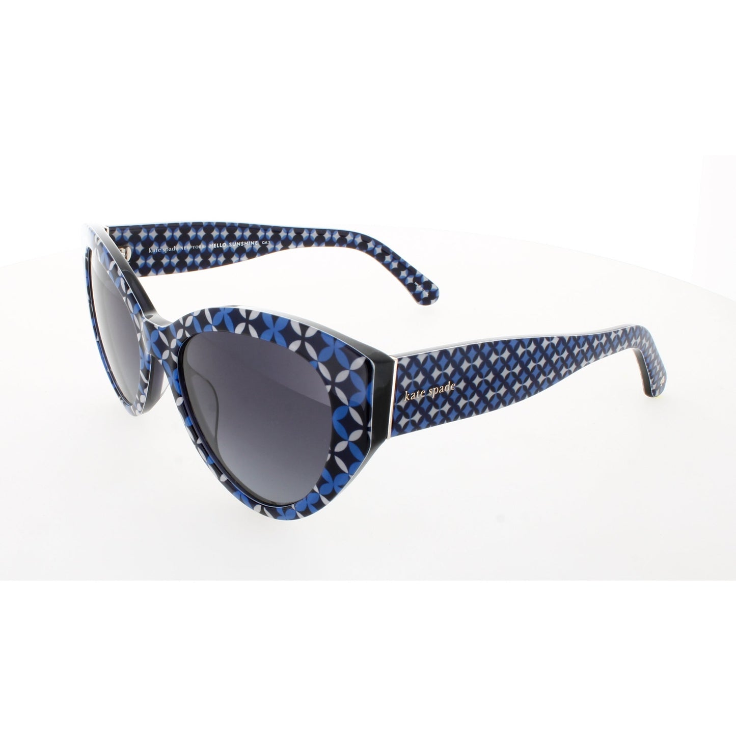 KATE SPADE PAISLEIGH/G/S Frame BLUE PATTERN Lens DARK GREY GRADIENT