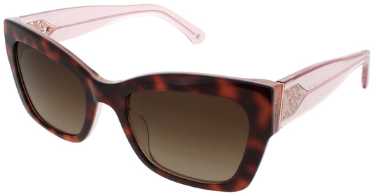 KATE SPADE VALERIA/S Frame HAVANA PINK Lens BROWN GRADIENT