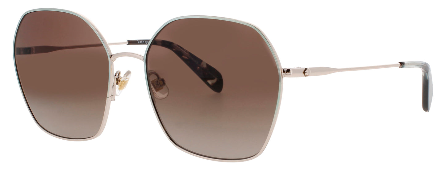 KATE SPADE KENNA/G/S Frame GOLD / BLUE Lens BROWN