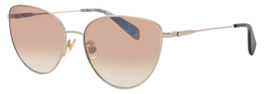 KATE SPADE HAILEY/G/S Frame GOLD Lens BROWN GRADIENT SILVER MIRROR