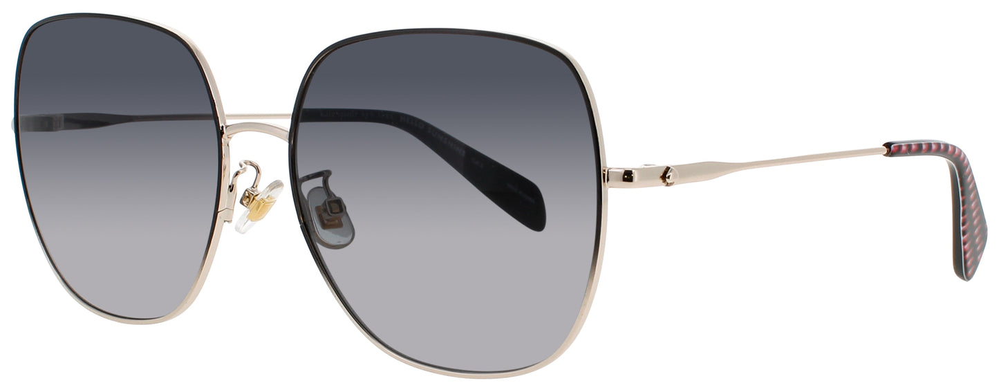 KATE SPADE CHARLI/F/S Frame BLACK GOLD Lens GRADIENT GREY