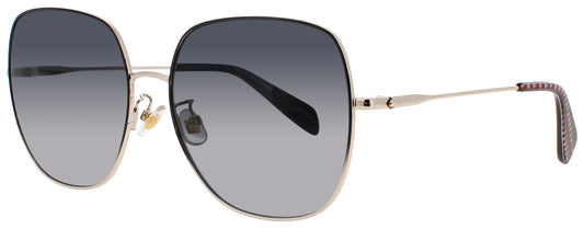 KATE SPADE CHARLI/F/S Frame BLACK GOLD Lens GRADIENT GREY