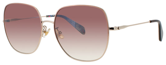 KATE SPADE CHARLI/F/S Frame RED GOLD Lens BROWN
