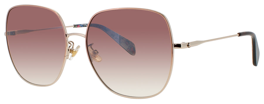 KATE SPADE CHARLI/F/S Frame RED GOLD Lens BROWN