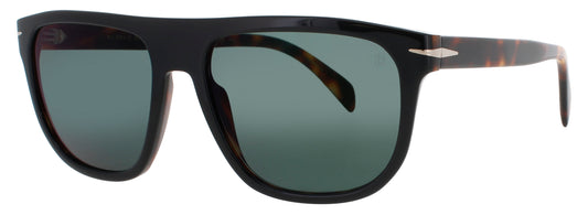 DAVID BECKHAM 7111/S Frame BLACK HAVANA Lens GREEN POLARIZED