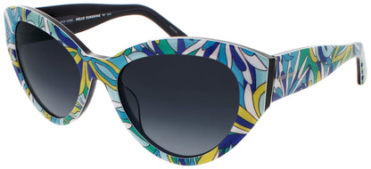 KATE SPADE PAISLEIGH/S Frame BLUE PATTERN Lens DARK GREY GRADIENT
