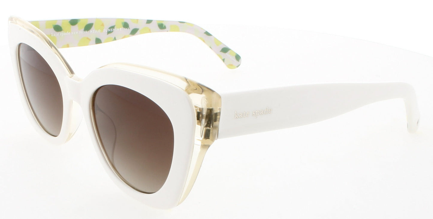 KATE SPADE MARIGOLD/G/S Frame IVORY Lens BROWN GRADIENT