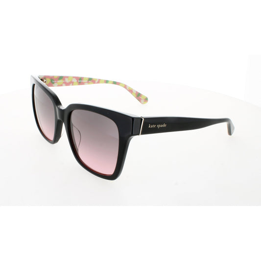 KATE SPADE HARLOW/G/S Frame BLACK Lens GREY FUCHSIA