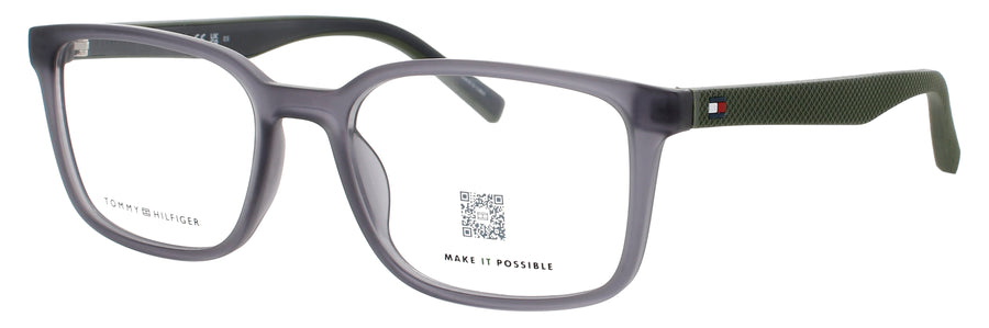 TOMMY HILFIGER TH 2049 Frame MILITARY GREY GREEN Lens DEMO