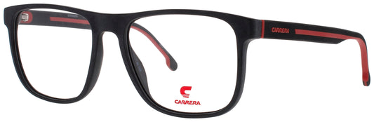 CARRERA 8892 Frame MATTE BLACK RED Lens DEMO