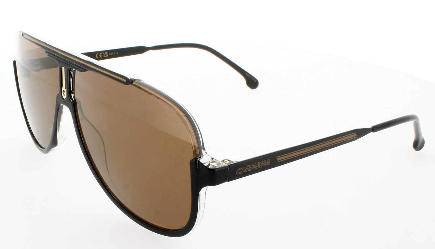 CARRERA 1059/S Frame BLACK BROWN Lens GOLD POLARIZED