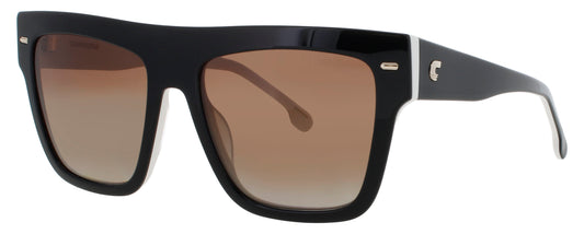 CARRERA 3016/S Frame BLACK WHITE Lens BROWN POLARIZED